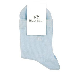 Women's Lace Pastel Blue Cotton Socks